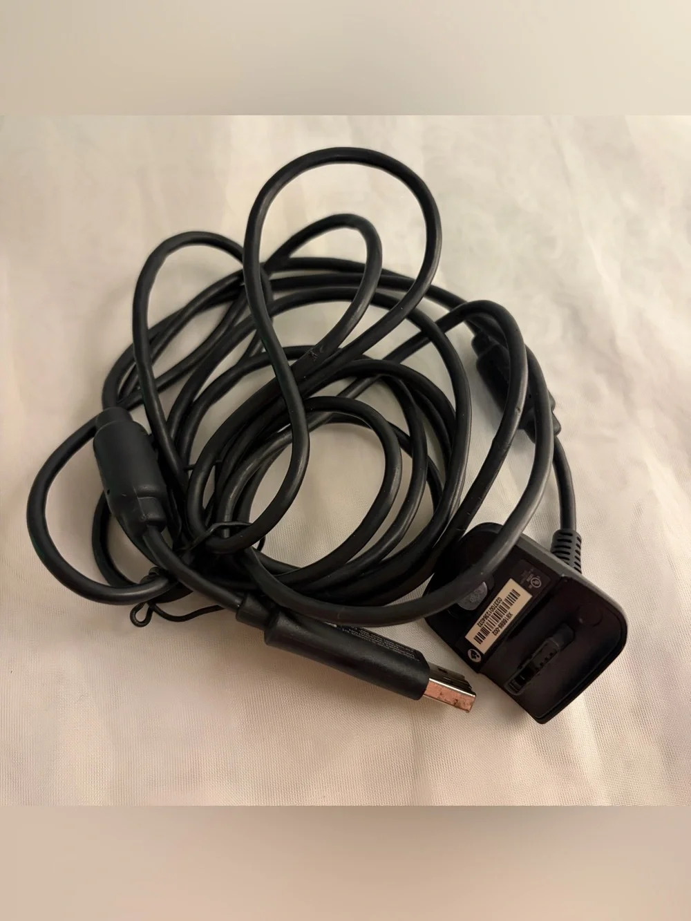 Microsoft Xbox 360 Play and Charge Kit USB Controller Cable Black OEM Tested
